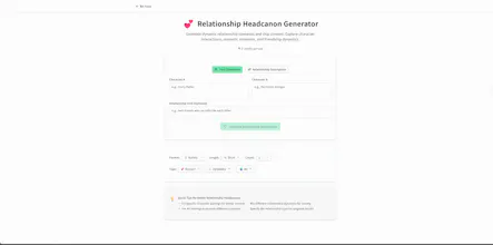 AI Headcanon Generator gallery image