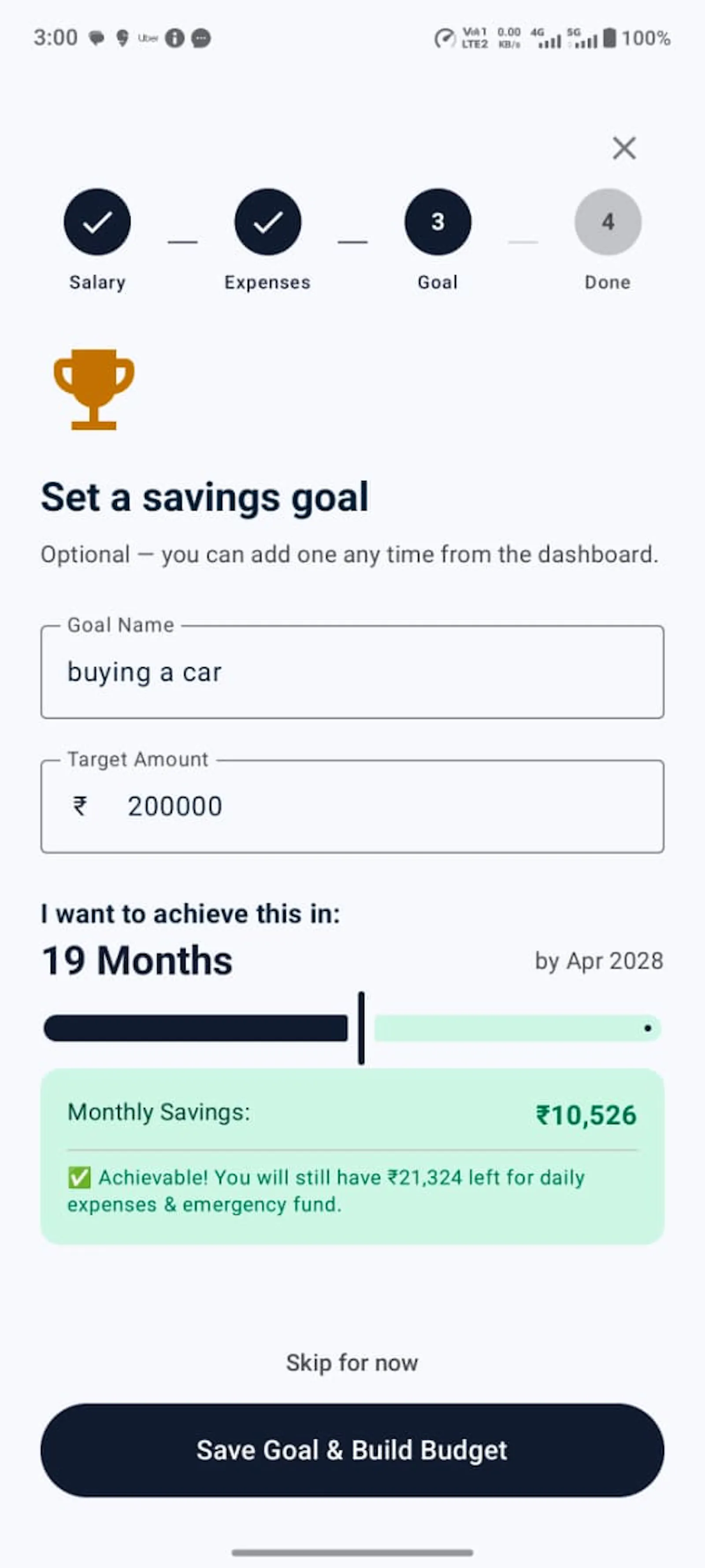 PocketPace: Daily Budget Plan screenshot 4