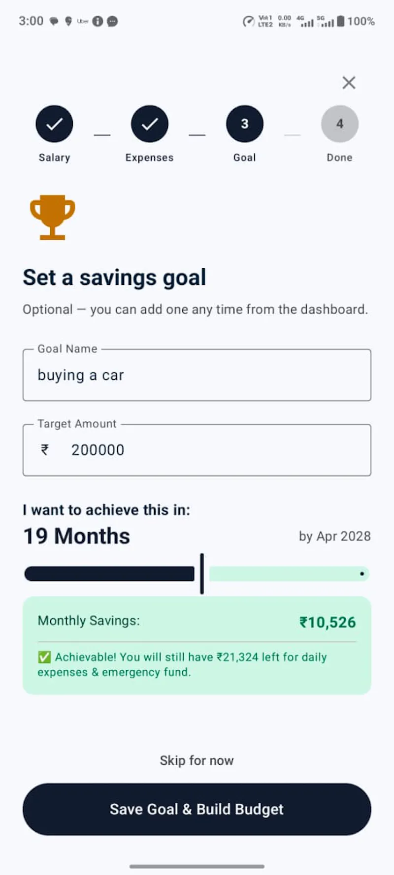 PocketPace: Daily Budget Plan screenshot 4