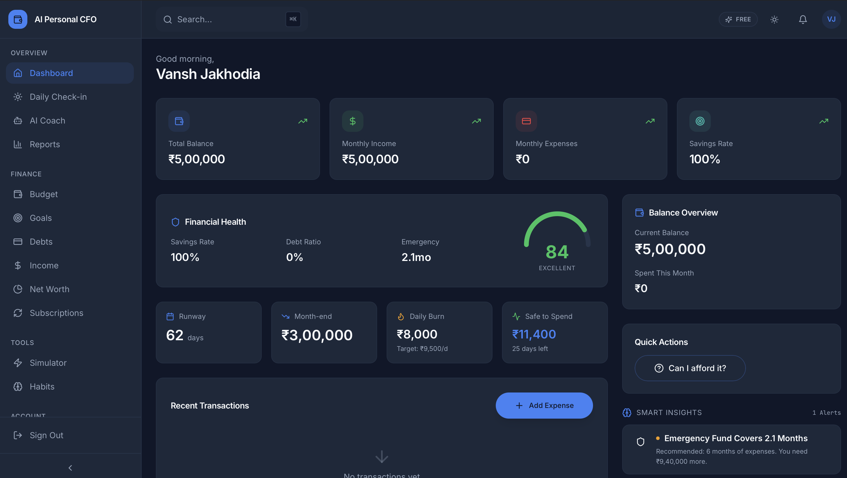 AI Personal CFO gallery image