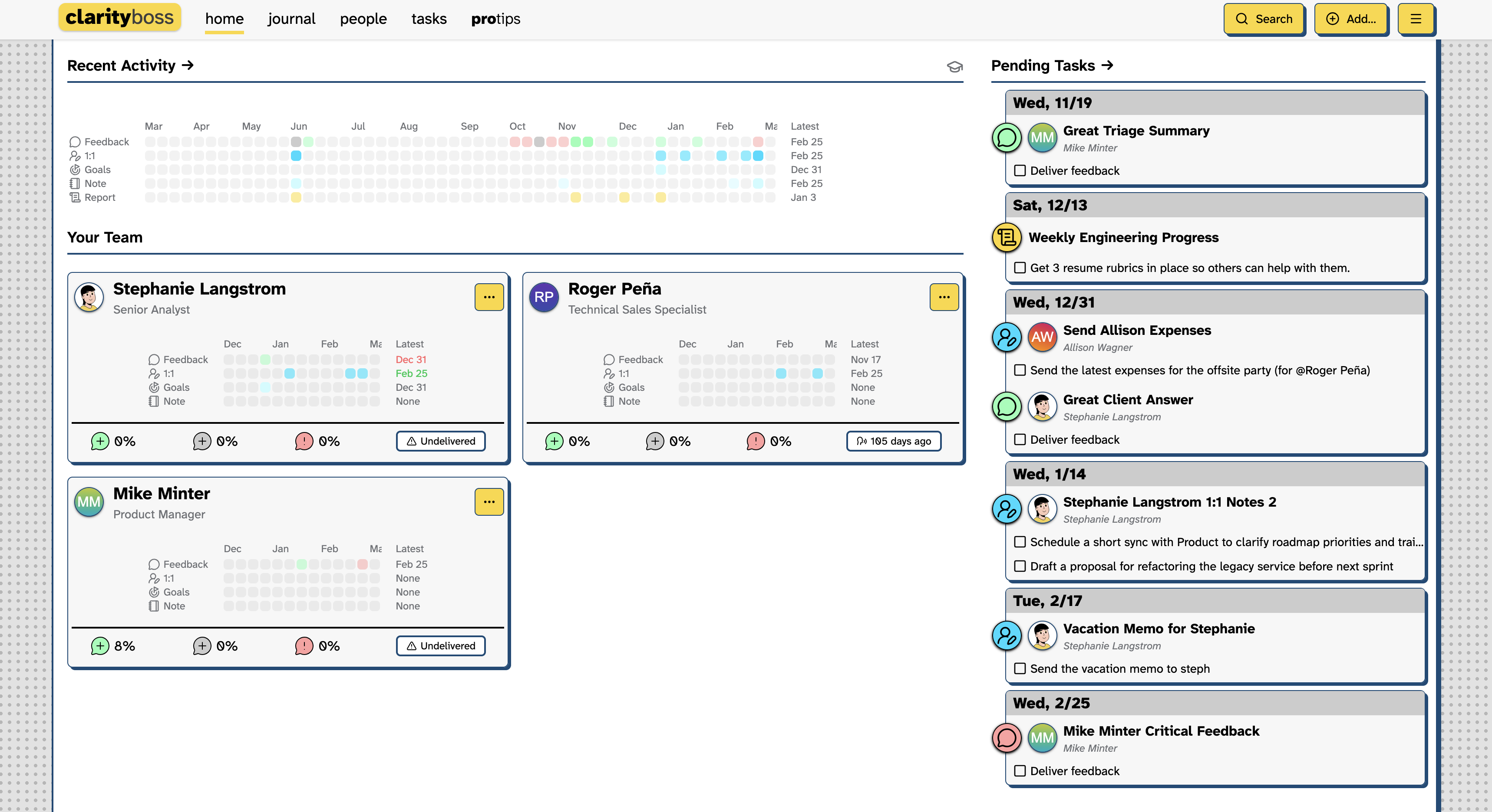 ClarityBoss - Screenshot 2 showing product features and functionality