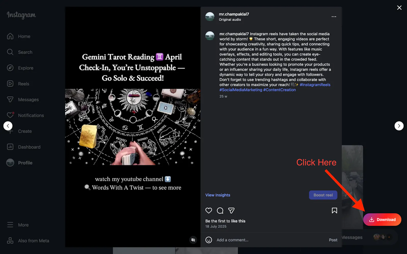 Instagram Reels Downloader screenshot 4