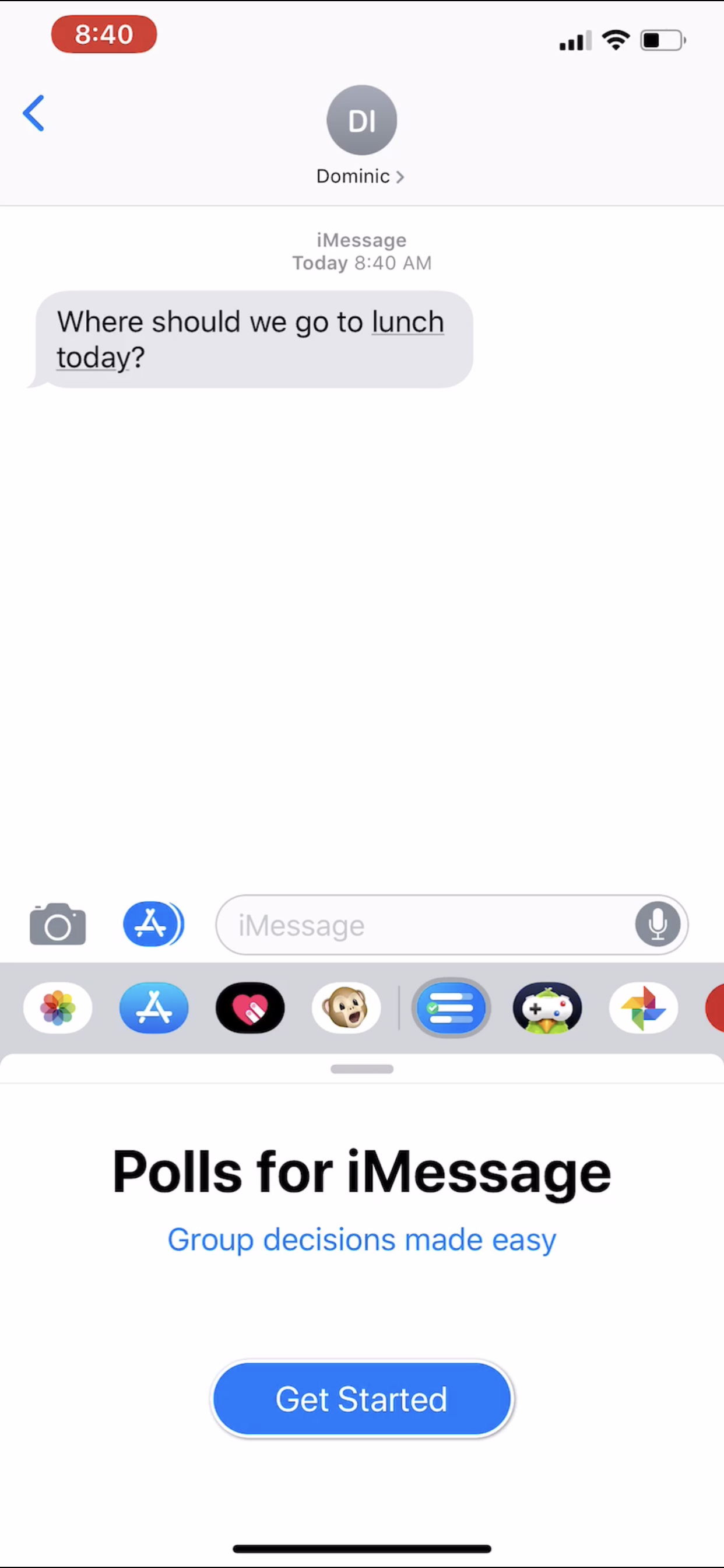 Polls for iMessage 2.0 gallery image