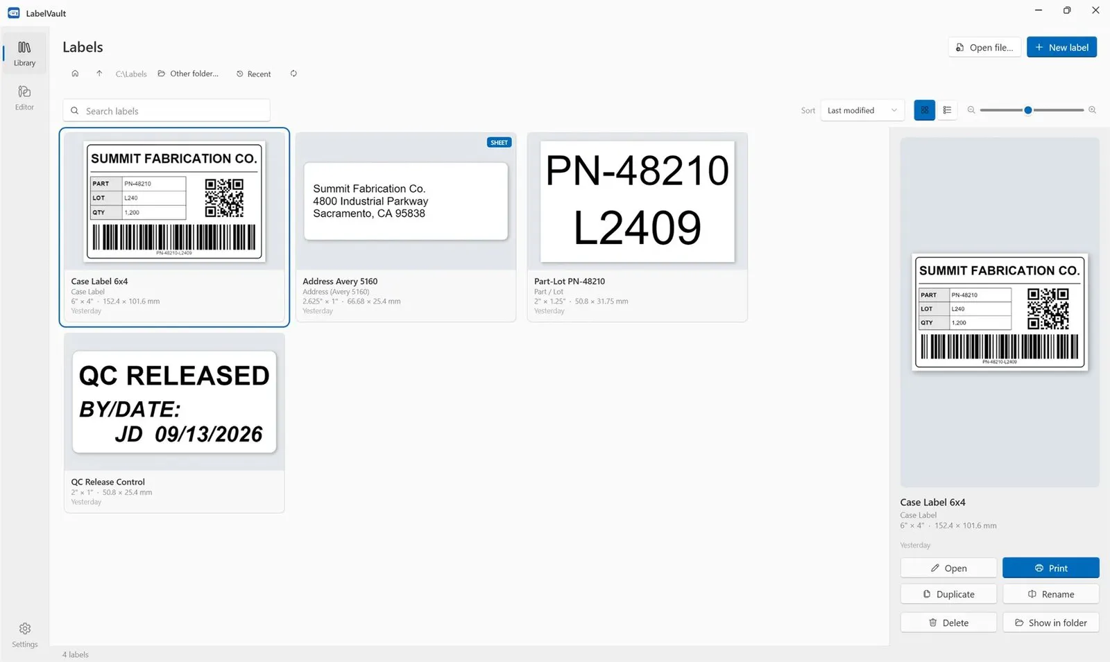 LabelVault screenshot 5