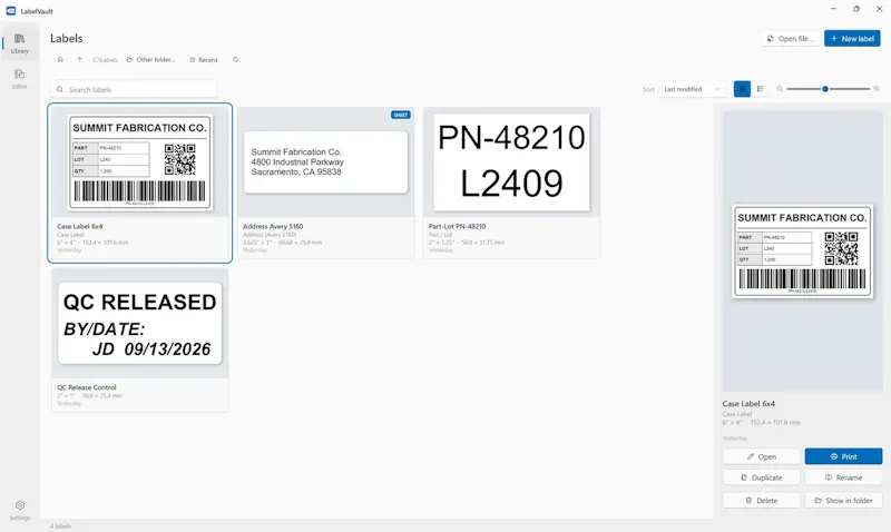 LabelVault screenshot 5