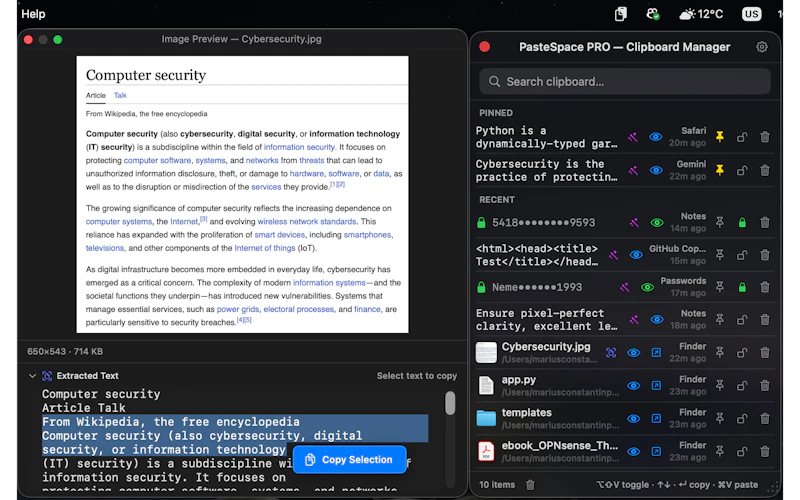 PasteSpace screenshot 2