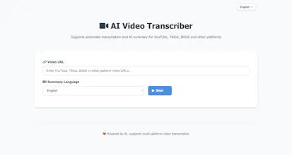 AI Video Transcriber (open source) gallery image