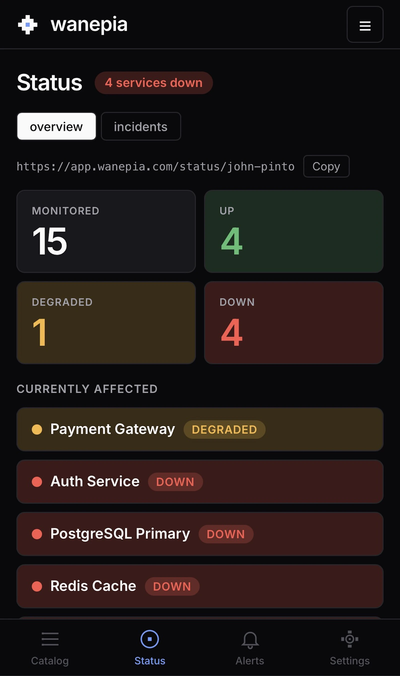 Wanepia - service catalog screenshot 3