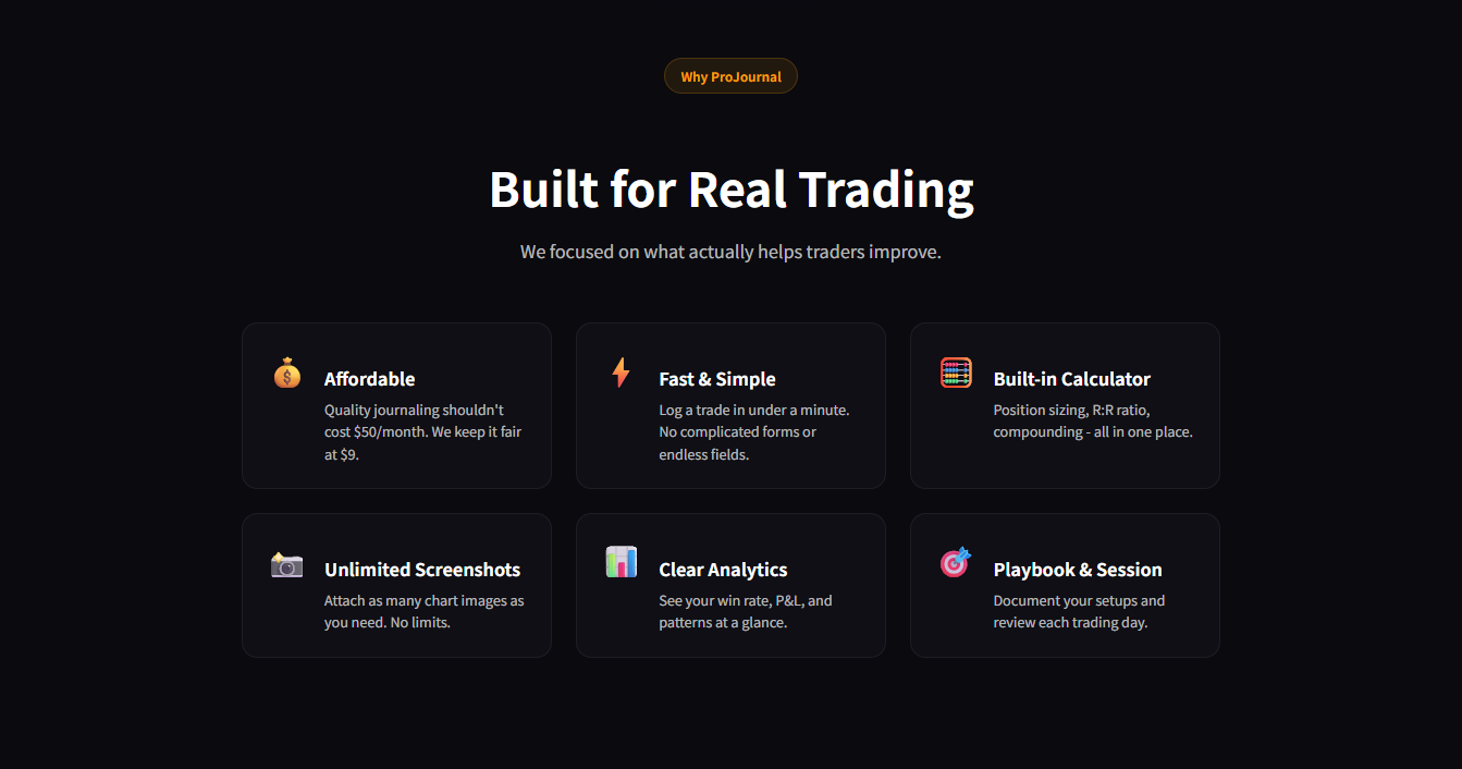 ProJournal OS - Screenshot 2 showing product features and functionality