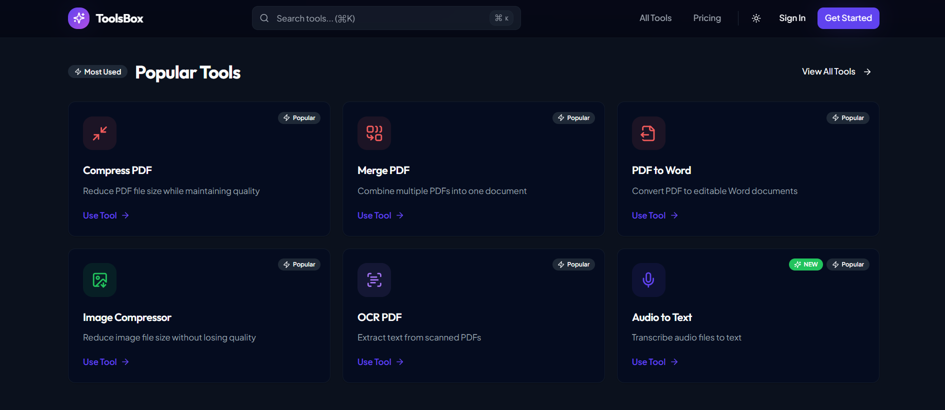ToolsBox - Screenshot 2 showing product features and functionality