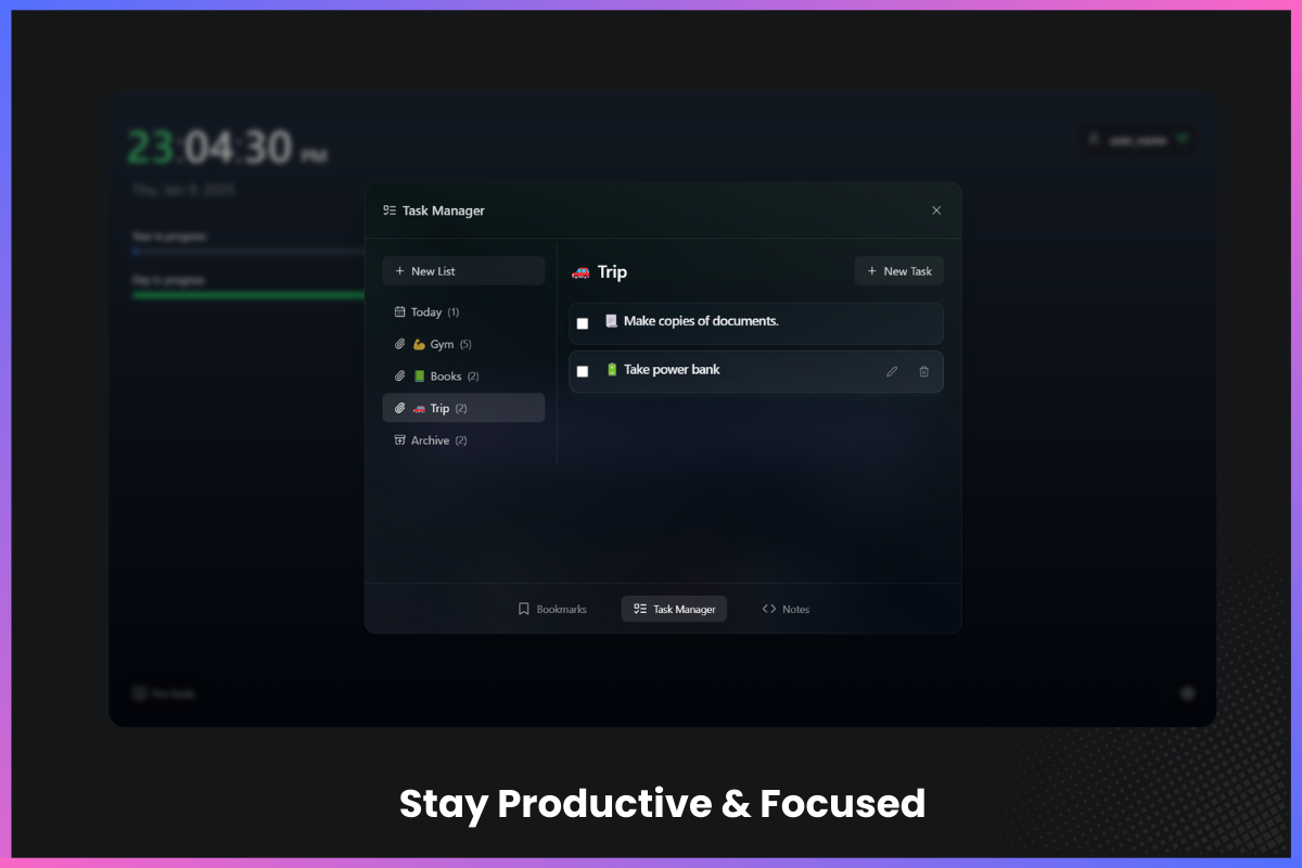 TabQuest: Open Source Productivity Hub media 3