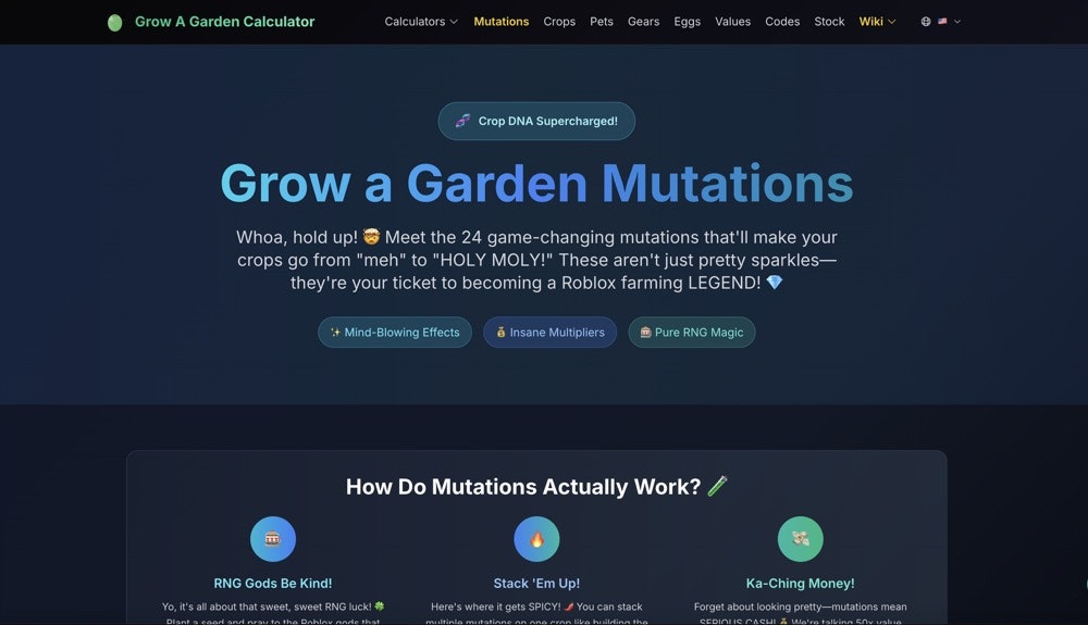 Ultimate Grow A Garden Calculator gallery image