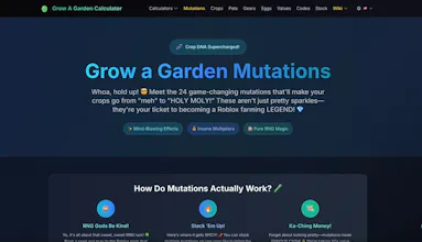 Ultimate Grow A Garden Calculator gallery image