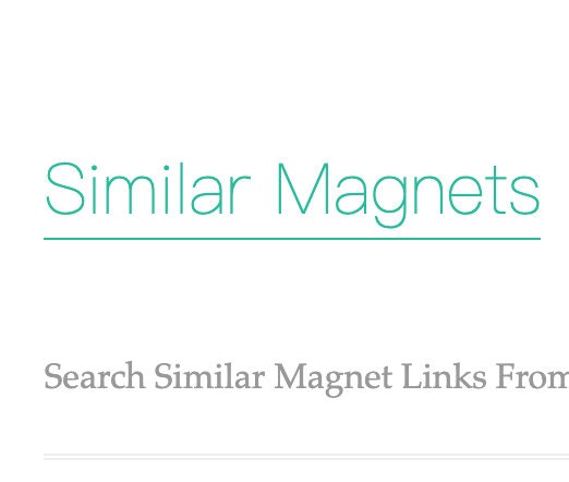 Similar Magnets