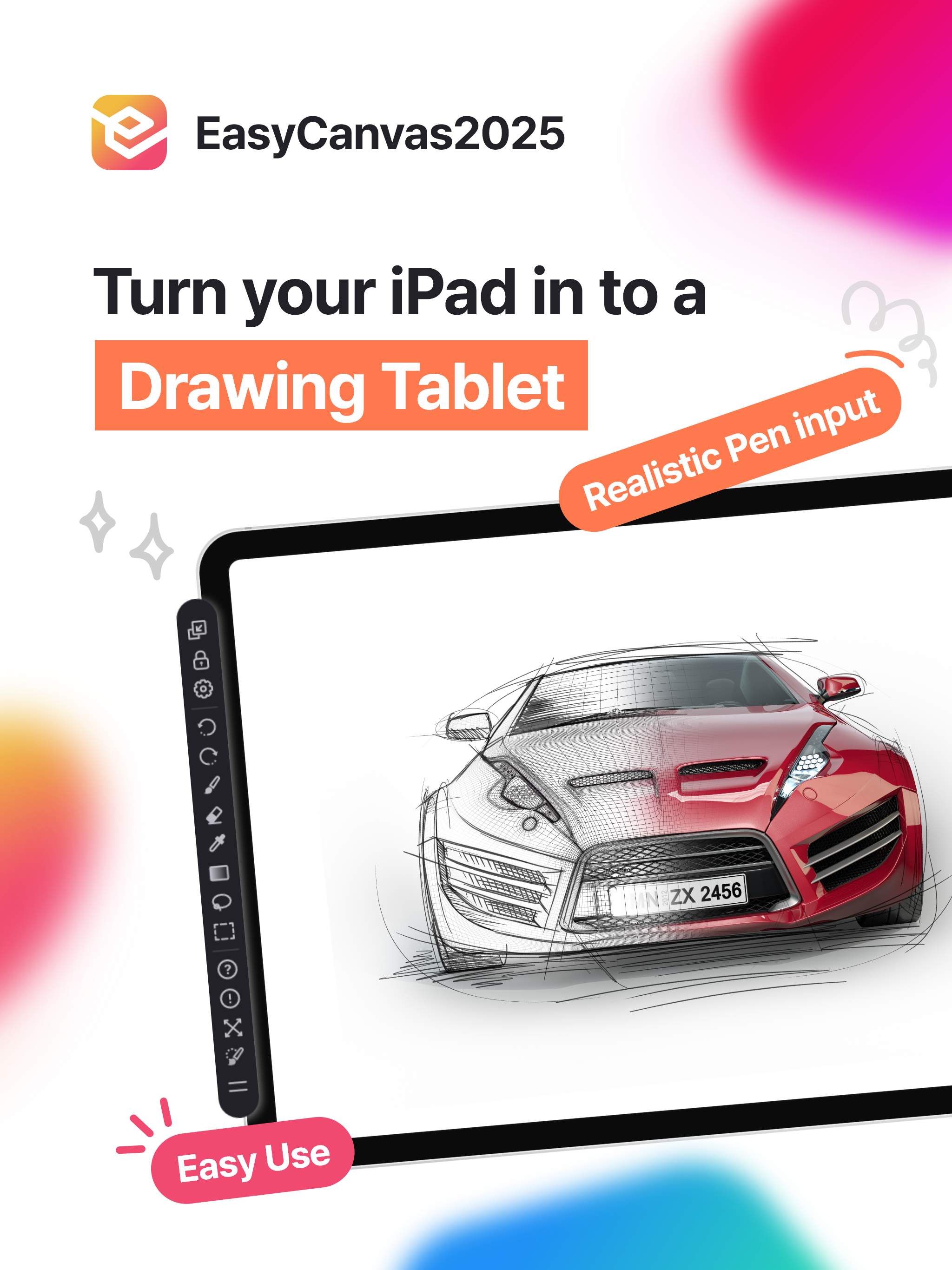 EasyCanvas2025 - Tabletinizi bir tel veya kablosuz çizim ekranına dönüştürün medya 1