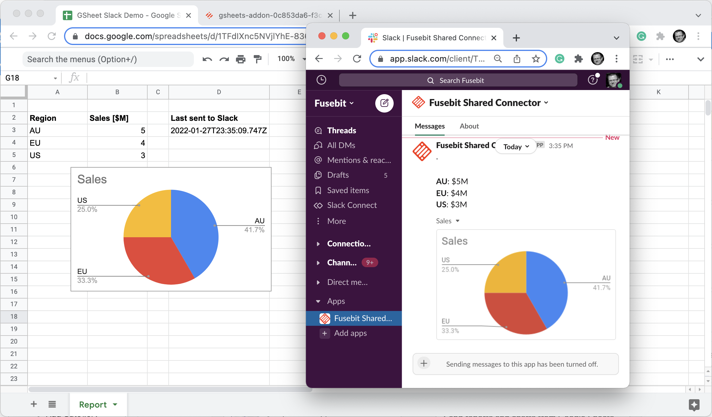 Fusebit Add-On for Google Sheets gallery image