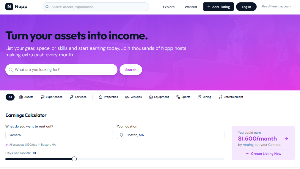 Nopp - Main product screenshot demonstrating key features and user interface
