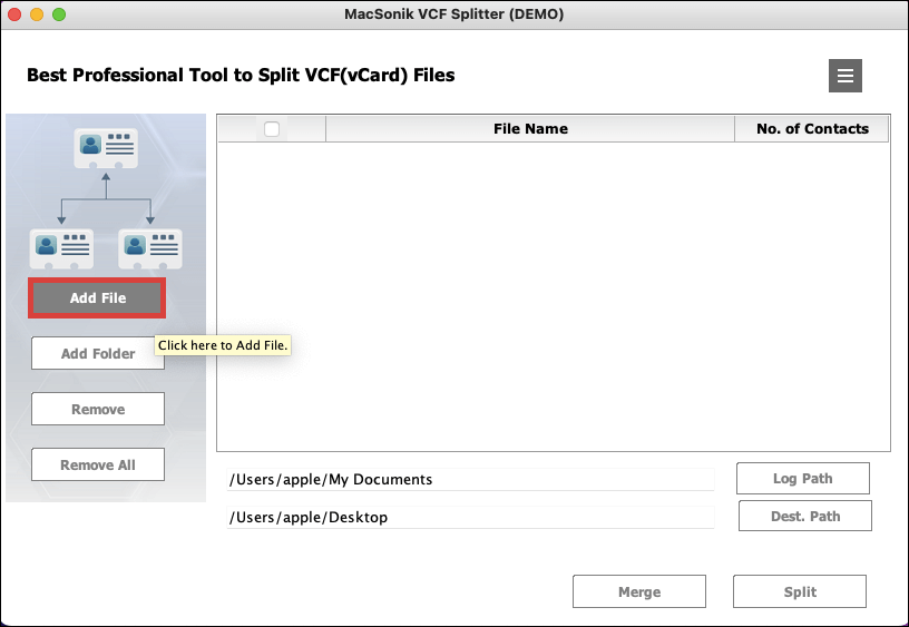 MacSonik VCF Split & Merge Tool gallery image