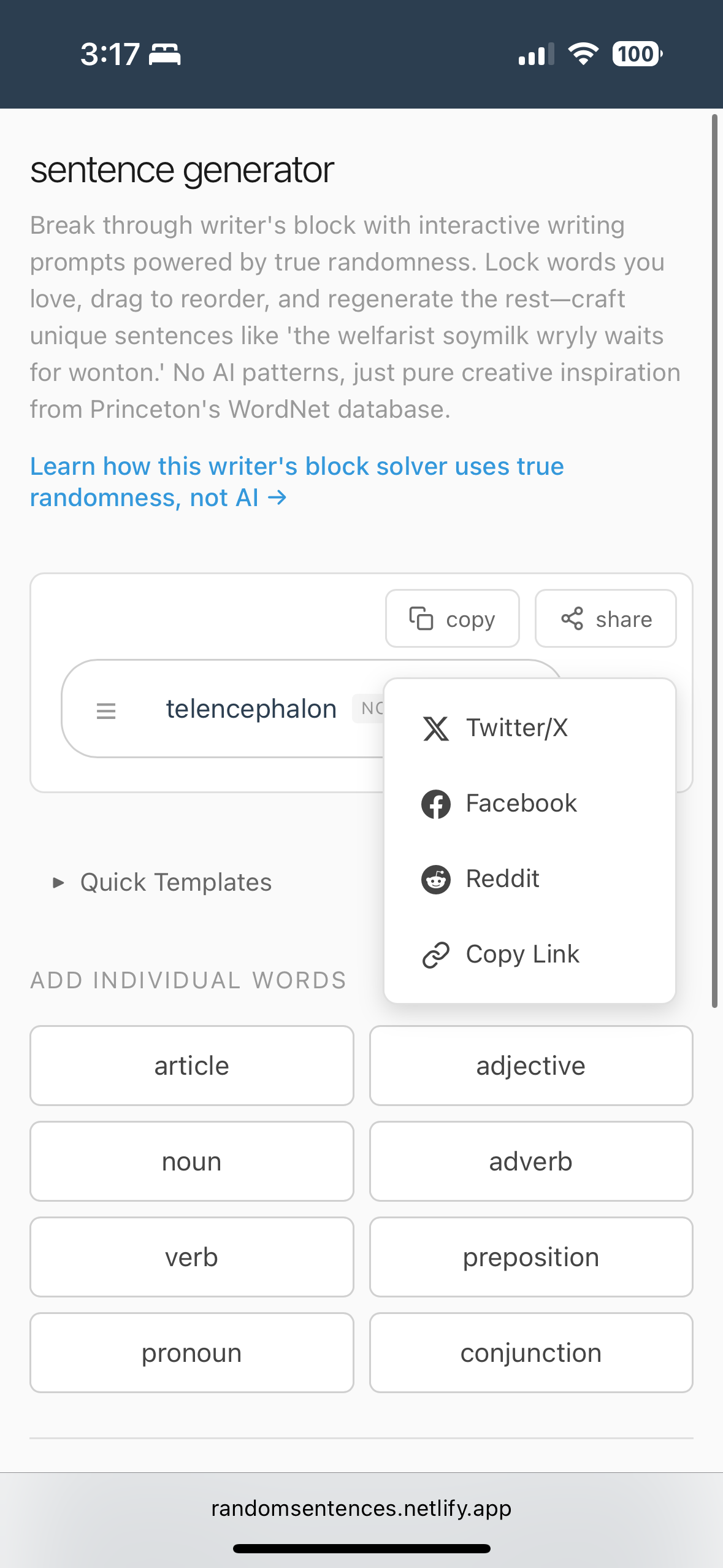 Random Sentence Generator gallery image