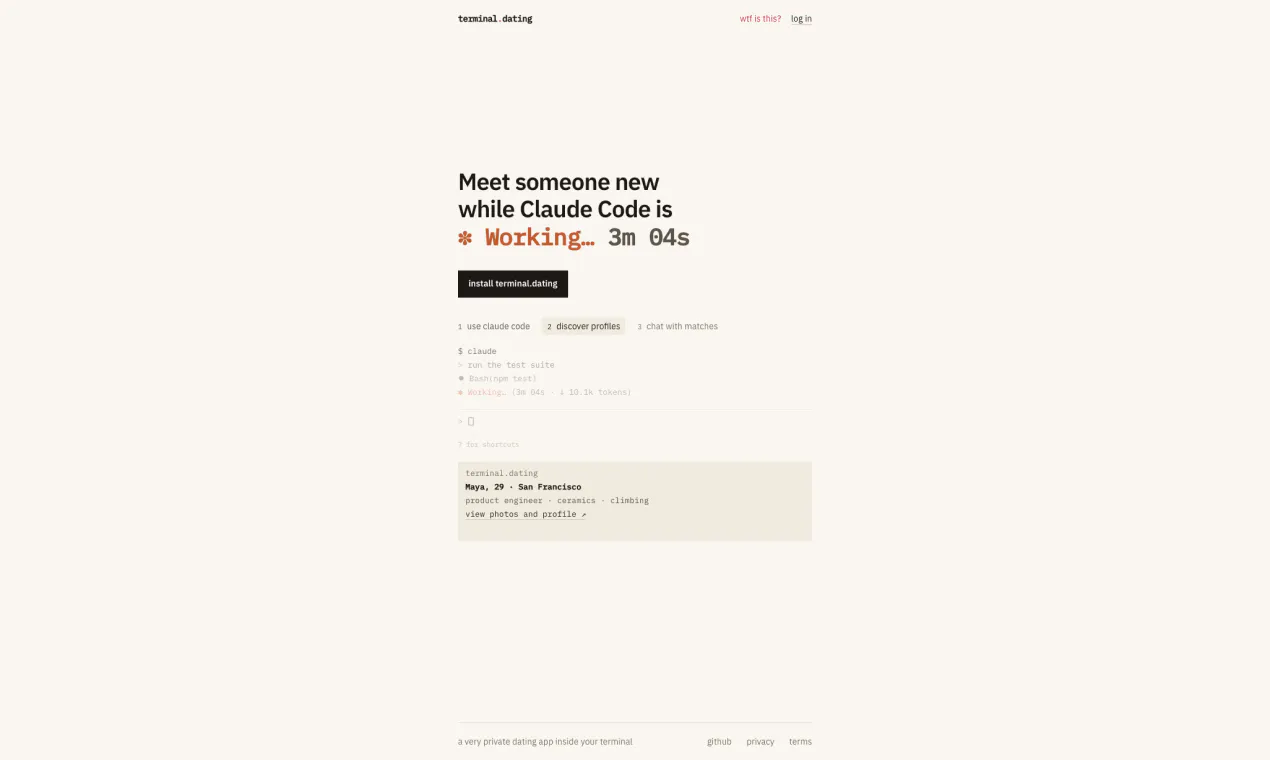 terminal.dating screenshot 1