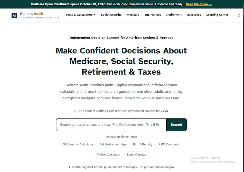 Seniors Audit screenshot 1