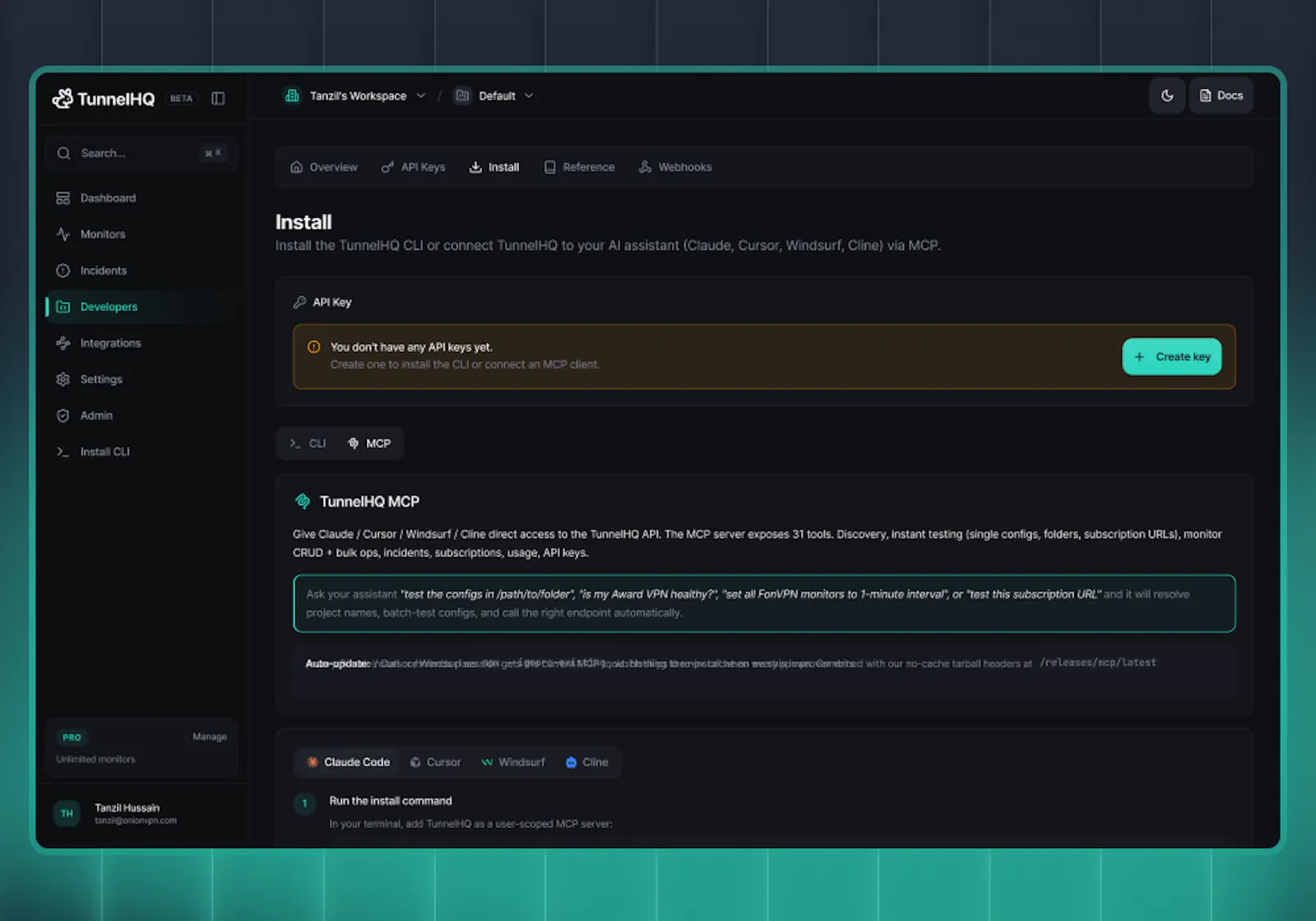 TunnelHQ screenshot 4