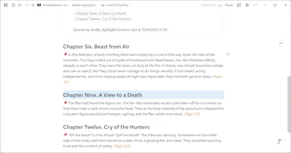 Kindle highlights 2 notion Telegram bot gallery image