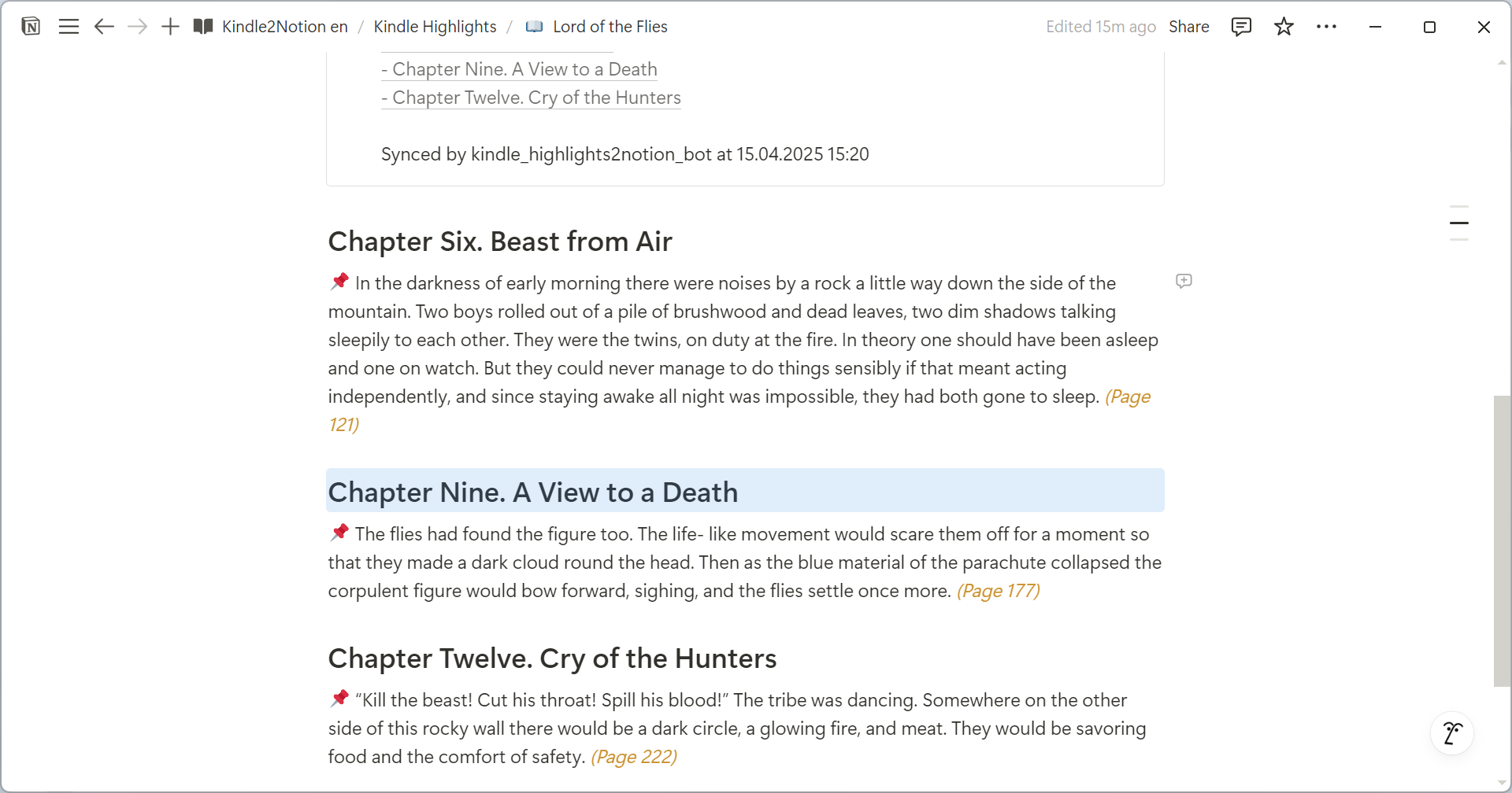Kindle hebt 2 Begriff Telegramm Bot hervor - Laden Sie die Kindle -Highlights hoch und importiert sie in den Vorstellung Medien 3