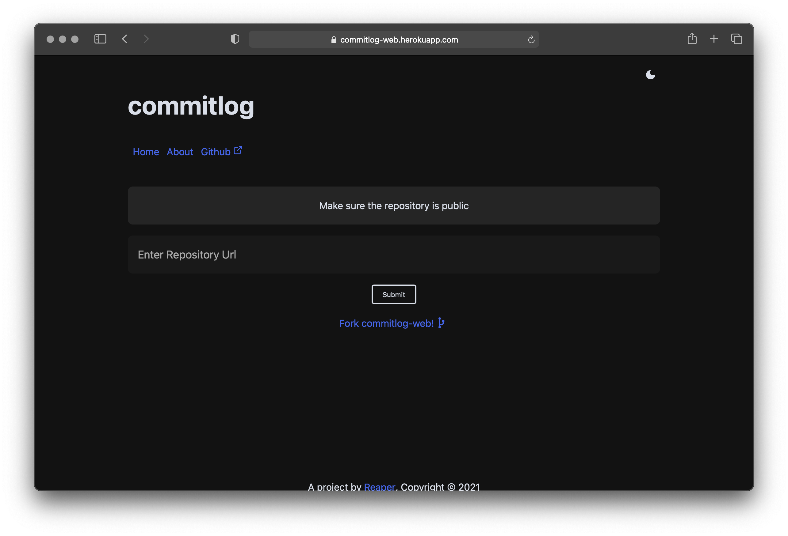 commitlog - Web gallery image