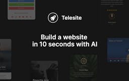 Telesite.io — AI Website Builder media 1