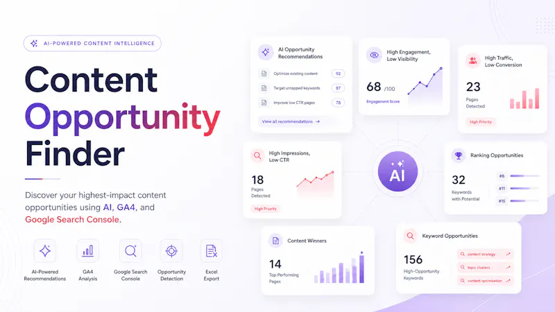 Content Opportunity Finder screenshot 1