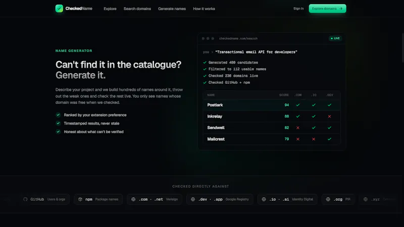 CheckedName screenshot 4