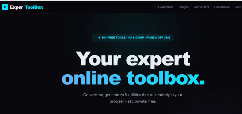 ExperToolBox — Free Online Tools  screenshot 2