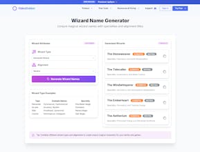 Wizard Name Generator gallery image