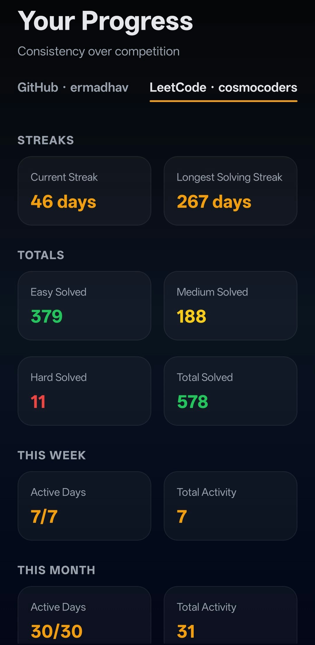 Dev Streaks - Screenshot 4 showing product features and functionality