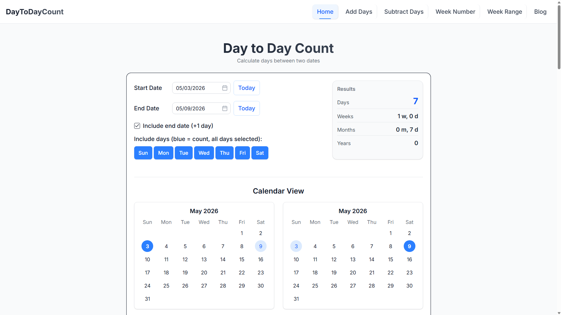 Day to Day Count gallery image