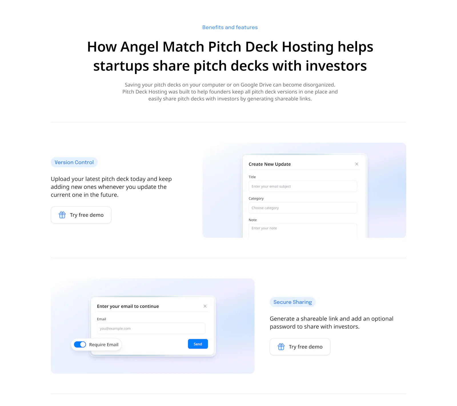 Pitch Deck Hosting screenshot 2