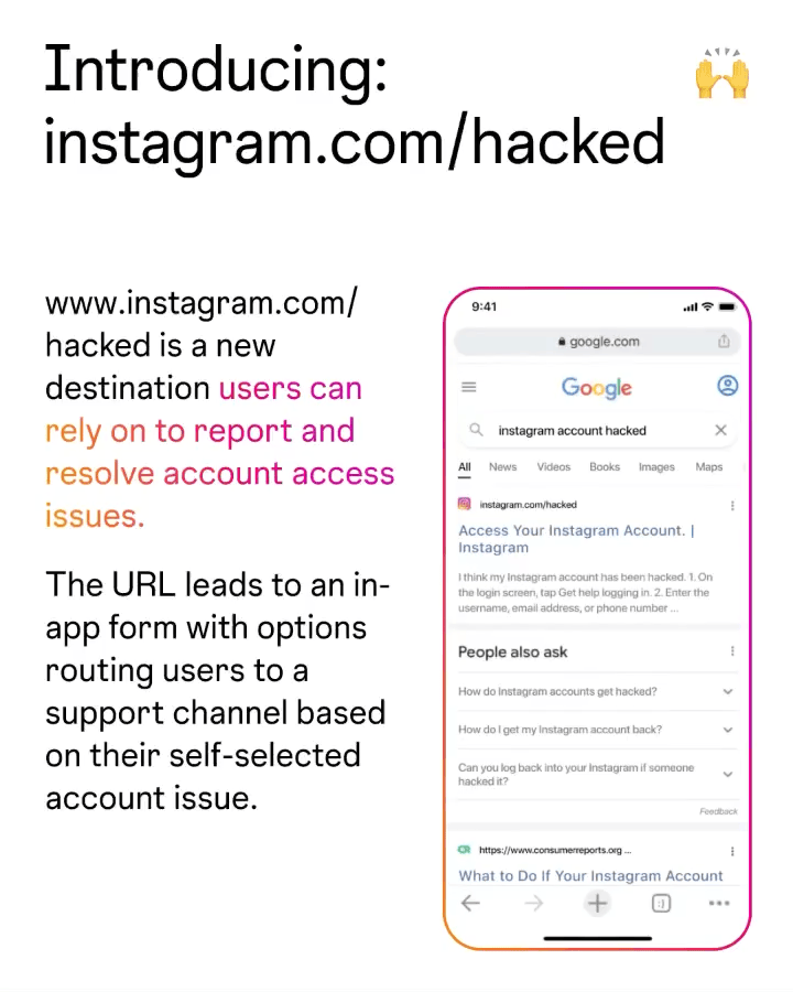 Media Instagram digodam - Menyokong akaun yang telah digodam 2