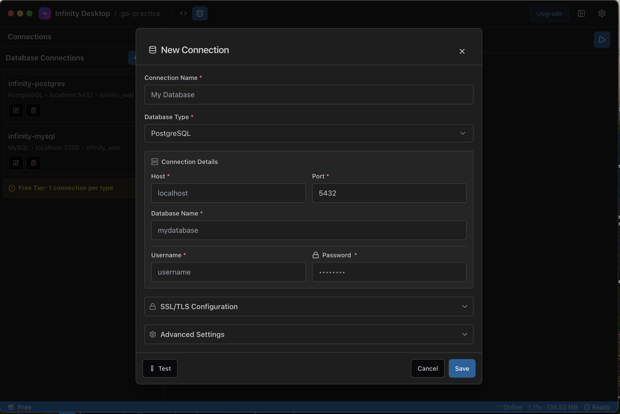 Infinity Desktop - Screenshot 4 showing product features and functionality