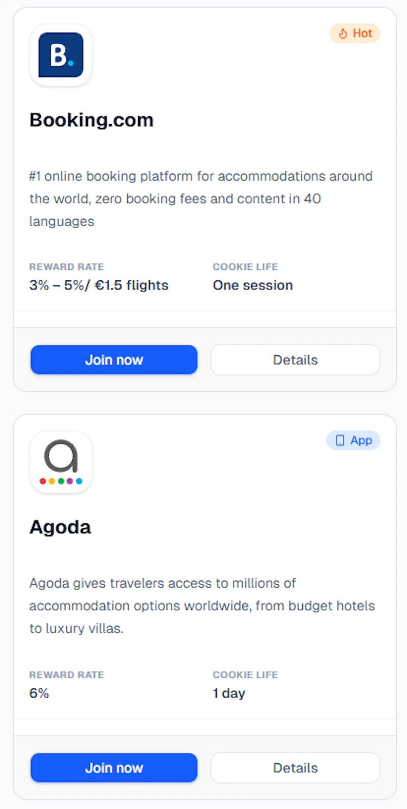 Travel Affiliate screenshot 2