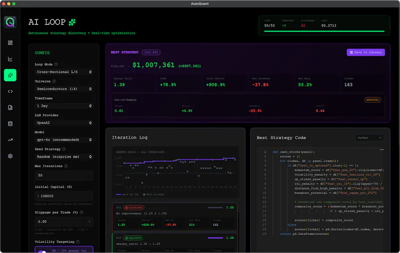 AutoQuant screenshot 1