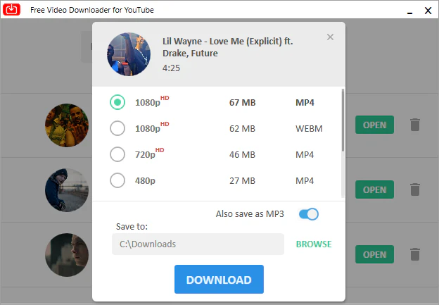 Free Video Downloader for YouTube
