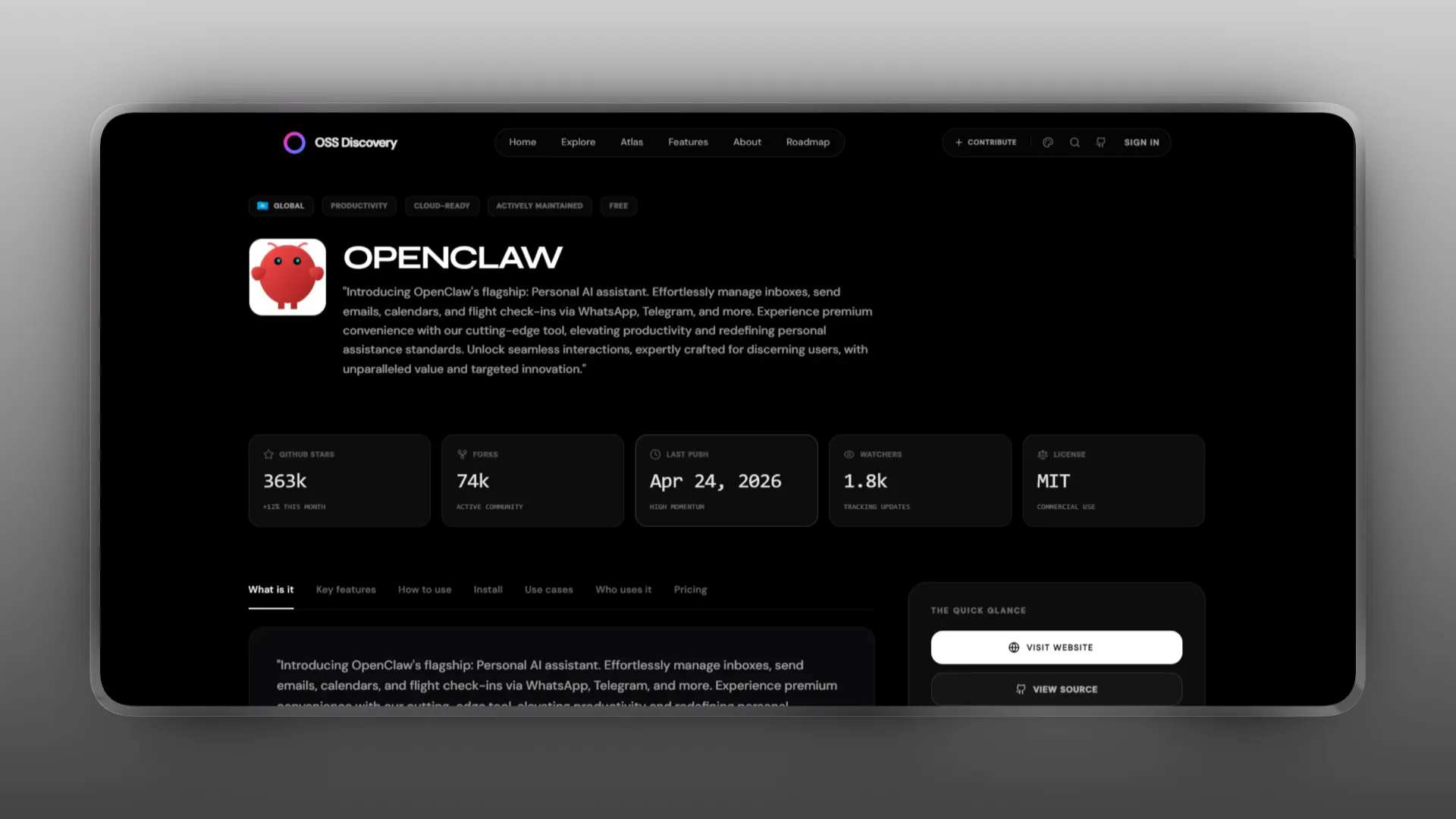 OSS Discovery gallery image
