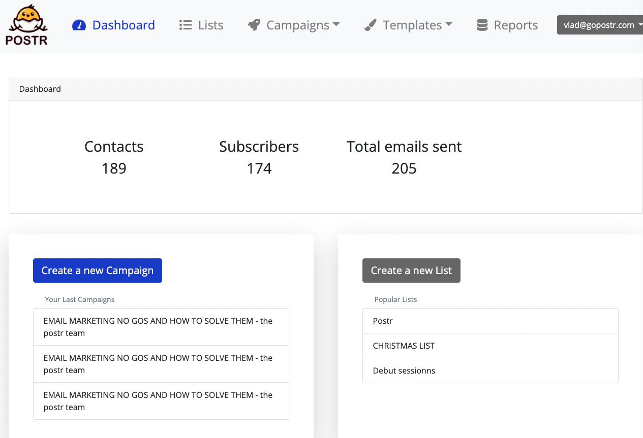 Postr Email Marketing gallery image