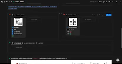 Finance tracker gallery image