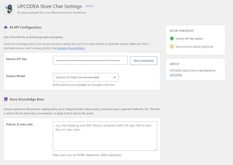 UPCODEA Store Chat screenshot 1