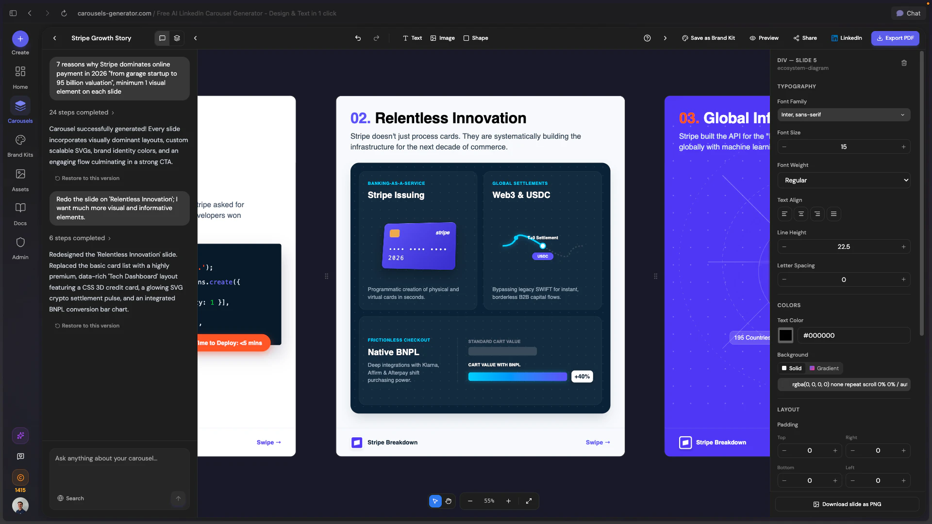 Carousels Generator screenshot 4