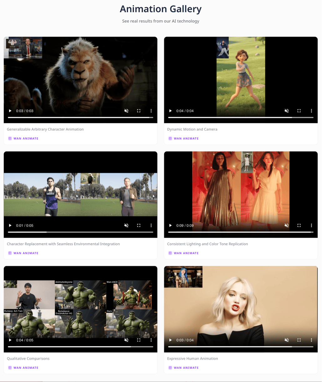 WAN Animate  gallery image