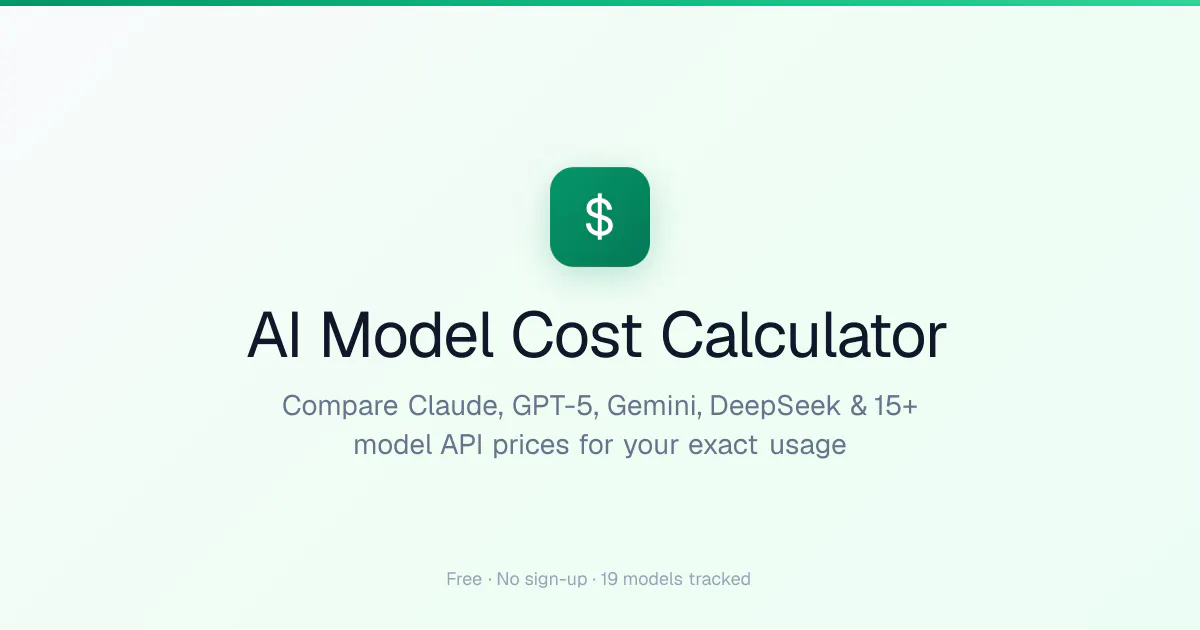 AI Model Cost Calculator gallery image