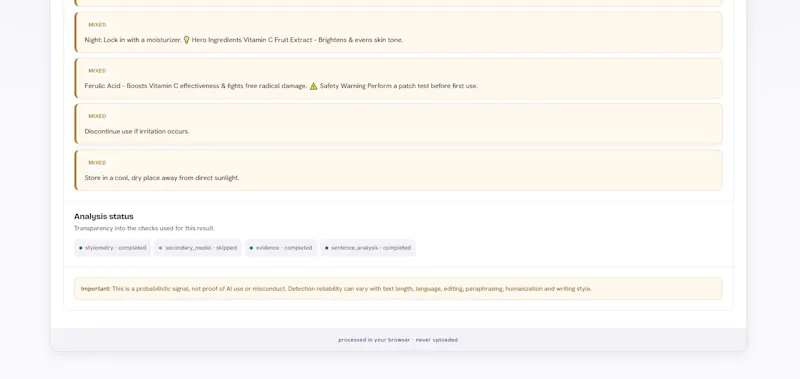 AI Content Detector screenshot 5